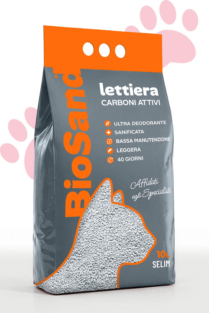 sacco-grigio-biosand-lettiera-ai-carboni-attivi Activated charcoal absorbent cat litter