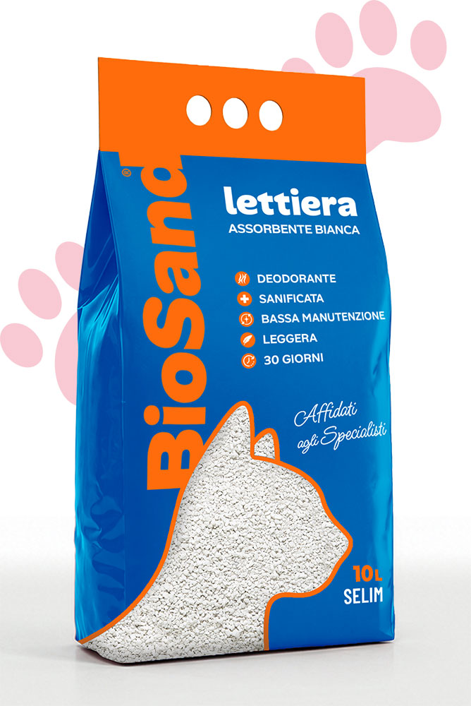 sacco-blu-biosand-lettiera-agglomerante-bianca Lettiera assorbente bianca
