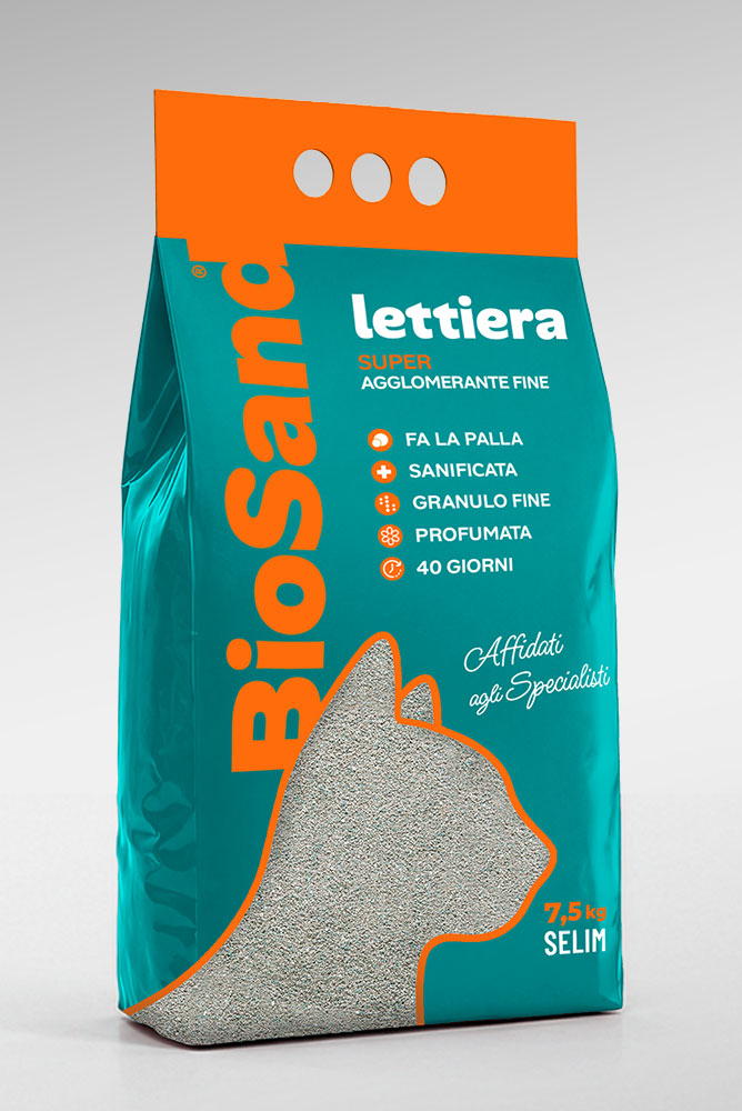 Lettiera super agglomerante fine